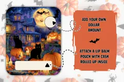 Spooky Halloween Money Card, Halloween Gift Card Template Product Image 2