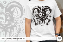 Line Art Cat Jester Chess Piece Product Image 2