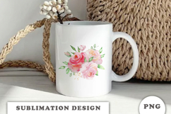 Watercolor Flowers Bouquet png Product Image 2