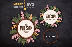 Family Name Sign SVG laser cut files for Glowforge Product Image 2