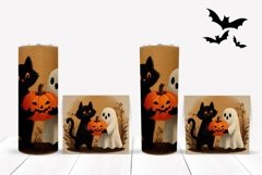 Halloween Ghost Tumbler, Vintage Halloween Tumbler Design Product Image 2