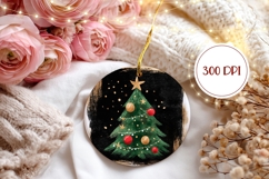 Black Christmas Ornament Design, Christmas Tree Ornament Product Image 2