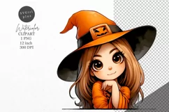 Halloween clipart, Witch clipart, Autumn clipart Product Image 1