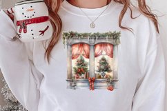 Christmas Window Sublimation Clipart, Christmas Window Product Image 2