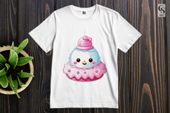 Cute Pink Snow Clipart Sublimation PNG Product Image 2