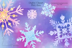 Snowflakes Clipart - PNG Files Product Image 3