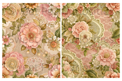 Shabby Chic, Paper, Floral, Papers, Junk Journal Product Image 2