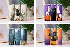 Halloween Black Cat Tumbler Bundle, Magic Tumbler Designs Product Image 2