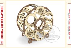 Wine Shelf v7 d95- laser cutting file - Glowforge ready SVG Product Image 2
