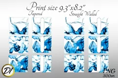 Epoxy Tumbler. Hand DrawnTumbler. 20 oz Tumbler Wrap Design. Product Image 2
