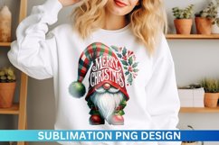 Christmas Gnome Sublimation - Clipart PNG Design Product Image 1