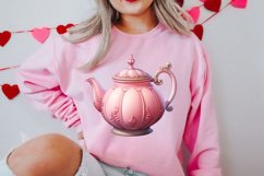 Retro Valentine Watercolor Clipart, Pink Valentine Product Image 2