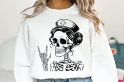 Nurse Skeleton svg Design | Svg Cut Files | Shirt Svg Product Image 1
