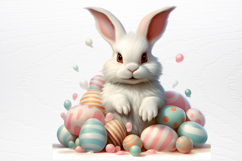 Chirstmas Bunnies Clipart PNG Product Image 2