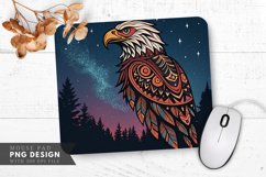 Night Sky Tribal Eagle Mouse Pad PNG Design Product Image 1