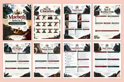 Macbeth Acts 1 & 2 Reading Workbook Kdp interiors Product Image 2