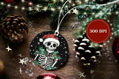 Christmas Skeleton Ornament PNG, Merry Christmas Ornament Product Image 2