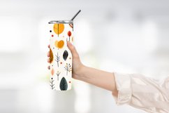 Abstract Shapes And Leaves Tumbler Wrap Sublimation Product Image 2