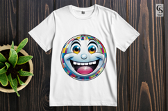 Colorful Smiley Face Ball Clipart Sublimation PNG Product Image 2