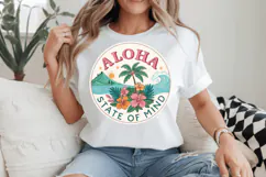 Aloha state of mind PNG, Beach PNG Sublimation Design Product Image 2