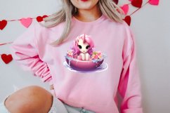 Cute Baby Unicorn Clipart, Valentines Day Couplet Product Image 2