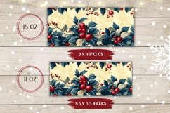 Floral Christmas Mug Sublimation, Winter Mug Design Product Image 2