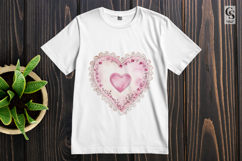 Lace Heart Clipart Sublimation PNG Product Image 2
