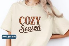 Cozy Season Png sublimation design, PNG Product Image 1