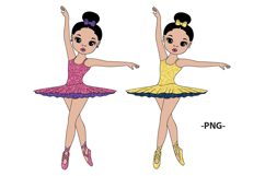 Dance Party Design Girl in Bun Printable Vector Files Product Image 2