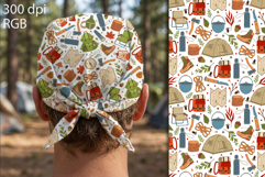 Camping and hiking seamless vector patterns set Product Image 2