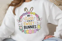 My class is full of sweet bunnies PNG, Easter Design Sublima Product Image 2
