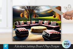 Rustic Outdoor Christmas Seating Hay Bales Cutting Board Product Image 1