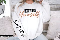 Believe In Yourself - Sleeve Design, T-Shirt Design Product Image 2