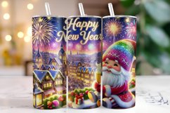 Christmas Happy New Year 2025 Tumbler Wrap | Sublimation Product Image 1