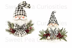Christmas, Gnome, Ephemera, PNG, watercolor, Clipart Product Image 2