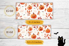 Halloween Mug Wrap, Halloween Print, Pumpkins Sublimation Product Image 2