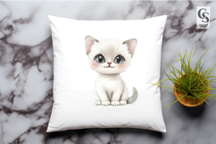 Cute Soft Kitten Clipart Sublimation PNG Product Image 3