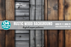 Rustic Wood Background Paper Bundle PNG Product Image 3