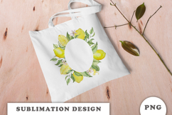 Watercolor Lemons Frame png Product Image 2