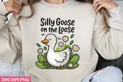 SILLY GOOSE ON THE LOOSE PNG, Funny Goose Sublimation PNG Product Image 3