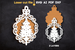 Christmas Tree Toy SVG laser cut file for Glowforge Product Image 2