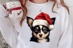 Christmas Peeking Dogs Clipart, Christmas PNG Product Image 2