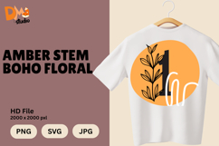 Amber Stem Boho Floral Monogram Product Image 1