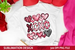 Xoxo - Valentine&#039;s Day Sublimation PNG Product Image 3