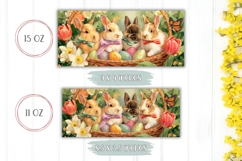 Cartoon Easter Basket Mug Wrap, Cute Easter Mug Template Product Image 2