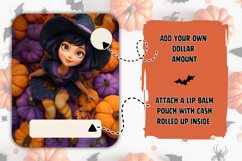 Cute Halloween Witch Gift Card Printable, Money Card Design Product Image 2