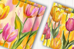 Tulip Floral Blossom Digital Paper Product Image 2