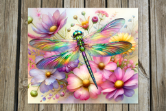 Dragonfly | 4 magic skinny tumbler Sublimation designs Product Image 3