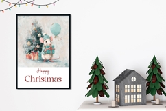 Happy Christmas Mouse Greeting Card Design Product Image 2