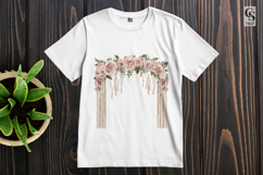 Watercolor Floral Wedding Arch Decor Clipart PNG Product Image 2